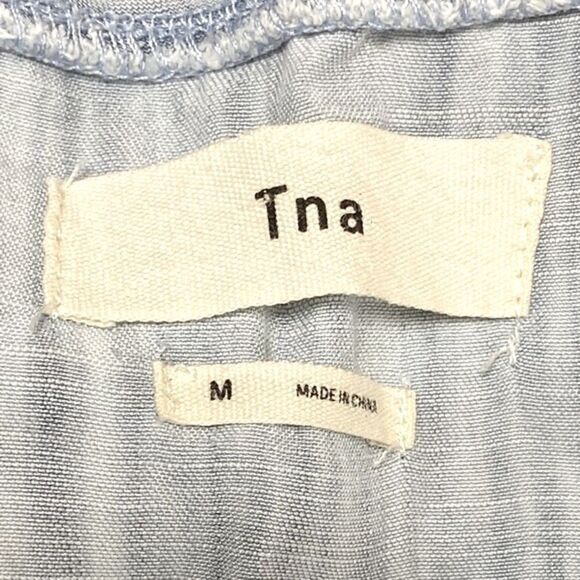 Aritzia TNA Wm’s Sz Med Heathered Blue Sleeveless Relaxed Fit Dress - Picture 4 of 5